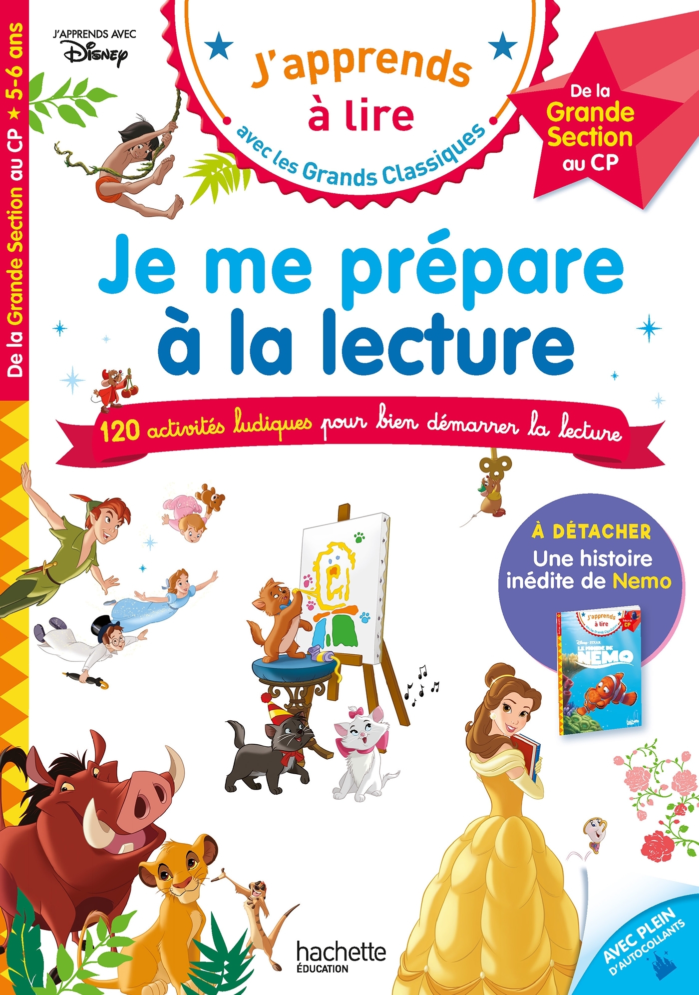 Disney - Je me prépare à la lecture avec les grands classiques Disney - Cahier de vacances 2025