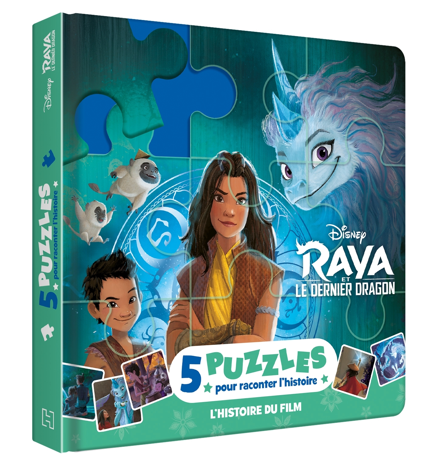 RAYA ET LE DERNIER DRAGON - Mon Petit Livre Puzzle - 5 Puzzles 9 Pièces - Disney