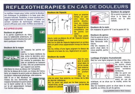 Réflexothérapies en cas de douleurs
