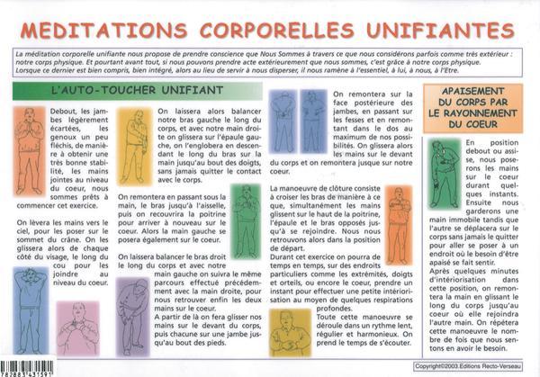 Planche Méditations corporelles unifiantes - A4