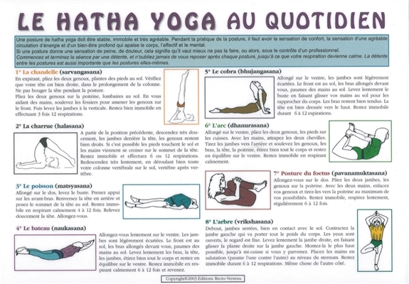 Planche Hatha Yoga au quotidien - A4