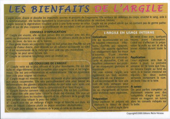 Bienfaits de l'argile