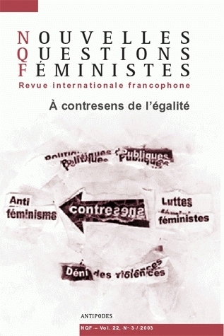 NOUVELLES QUESTIONS FEMINISTES, VOL. 22(3)/2003