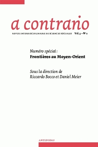 A CONTRARIO, VOL. III/N 2.. FRONTIERES AU MOYEN-ORIENT
