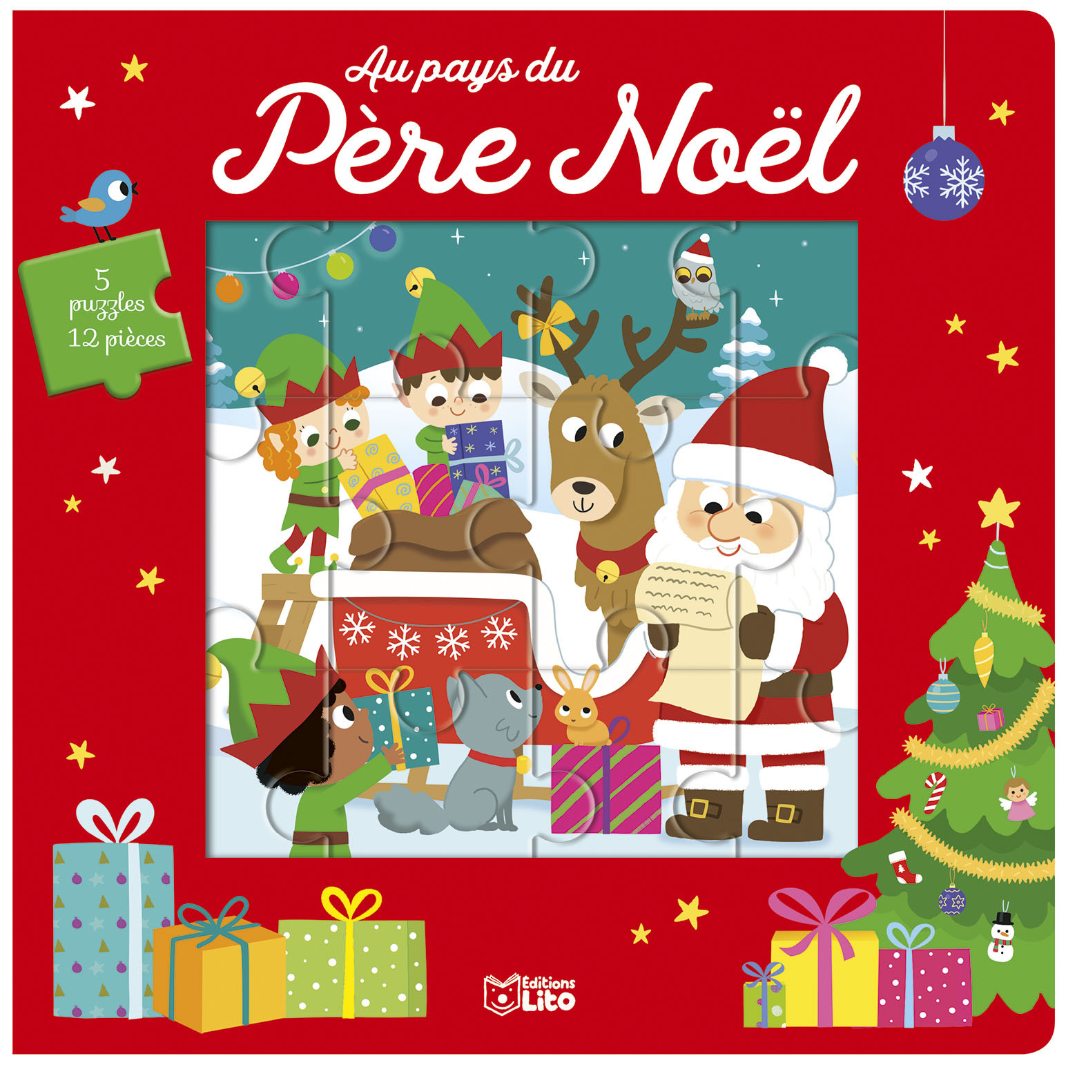 LIV PUZZ 12P PAYS DU PERE NOEL