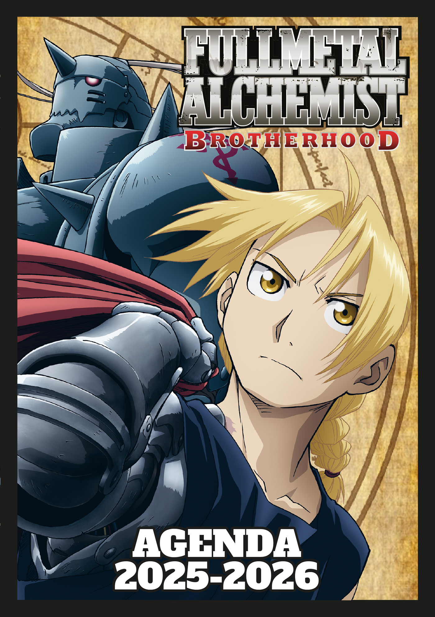 Agenda scolaire 2025-2026 Fullmetal Alchemist