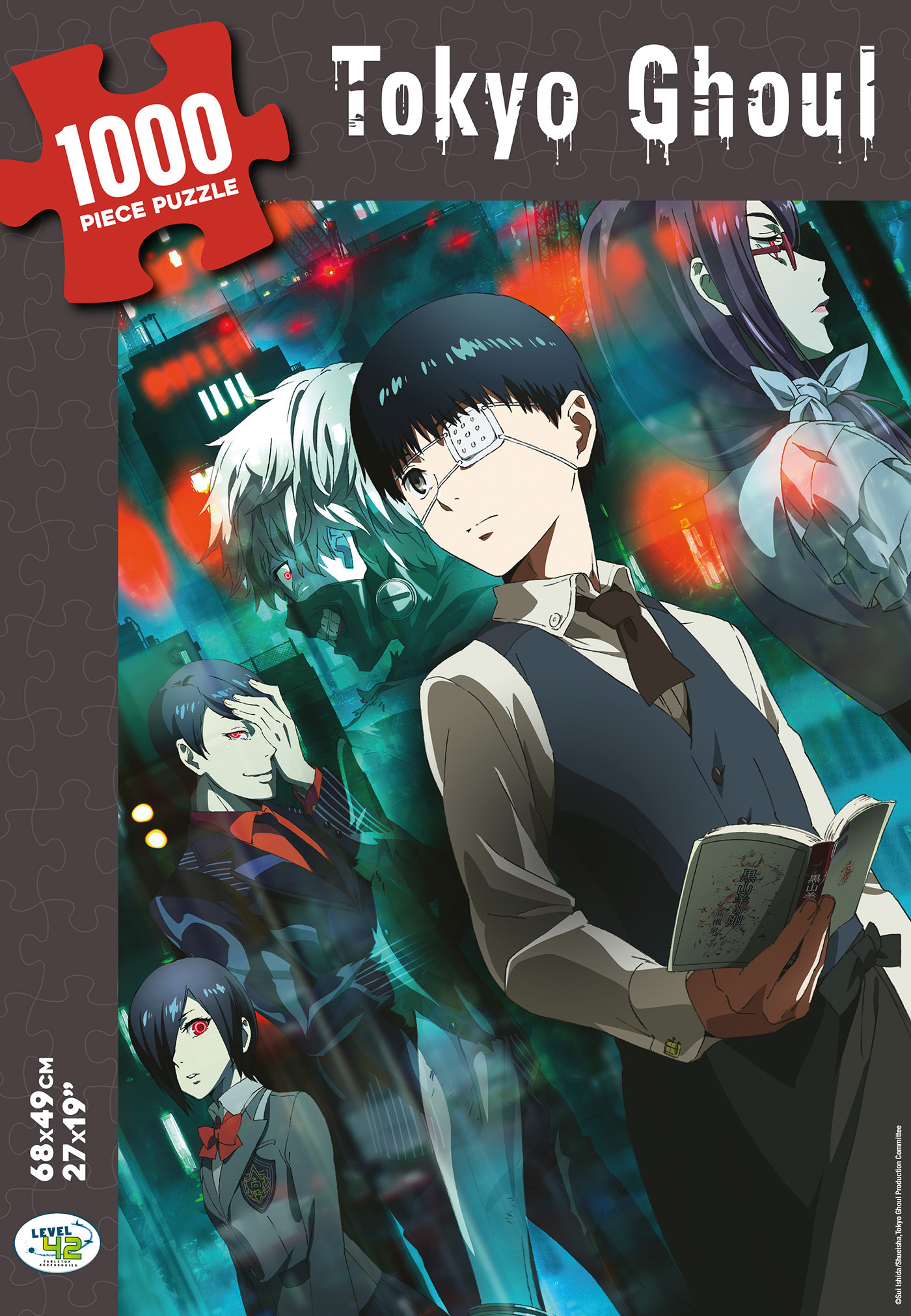 Tokyo Ghoul / Puzzle 1000 pièces / Jeu de Patience et de Réflexion / 68x49 cm