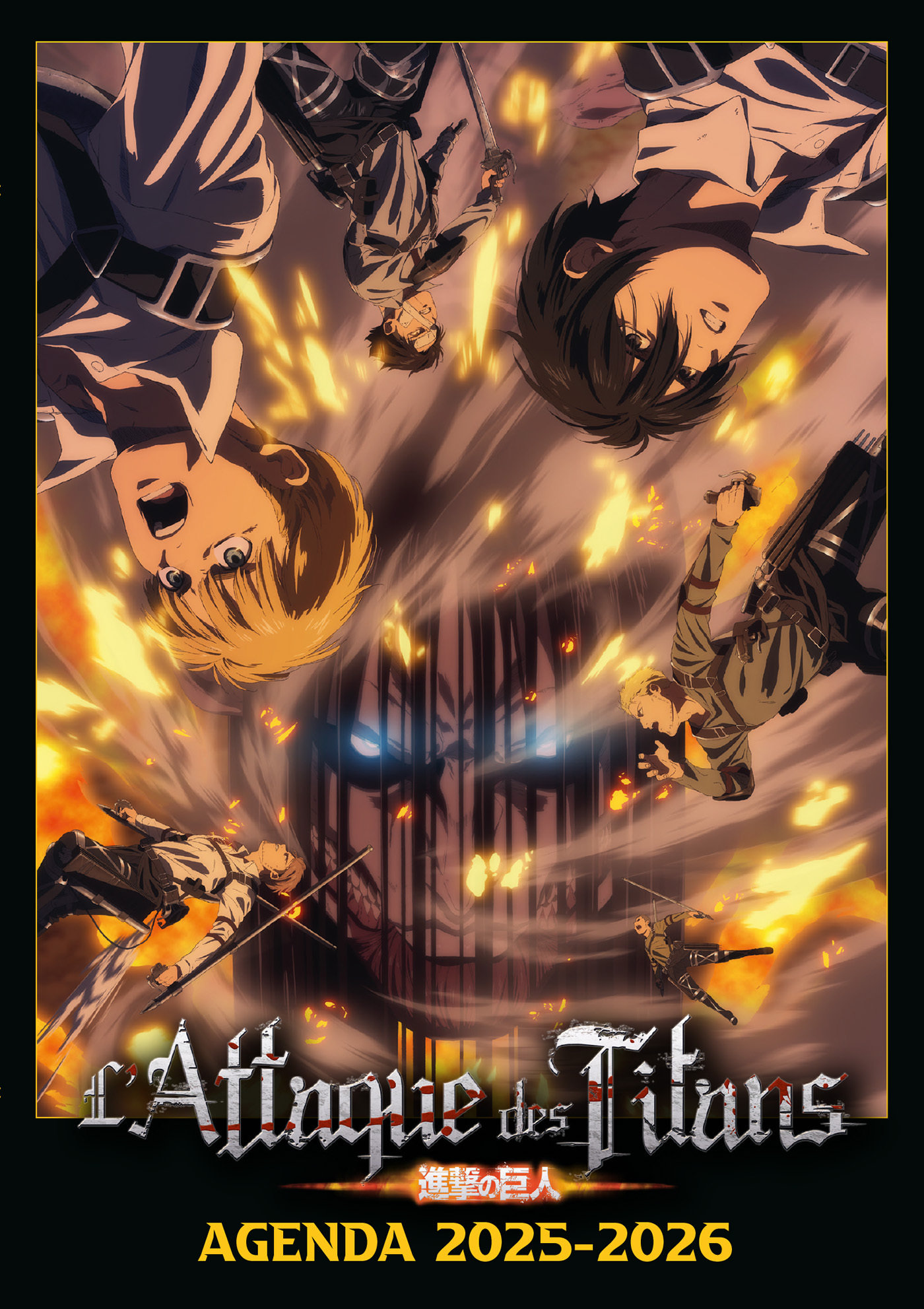 Agenda scolaire 2025-2026 L'Attaque des Titans