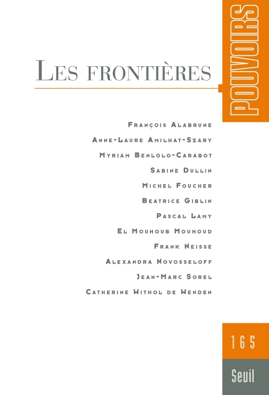Pouvoirs, n° 165. Les Frontières