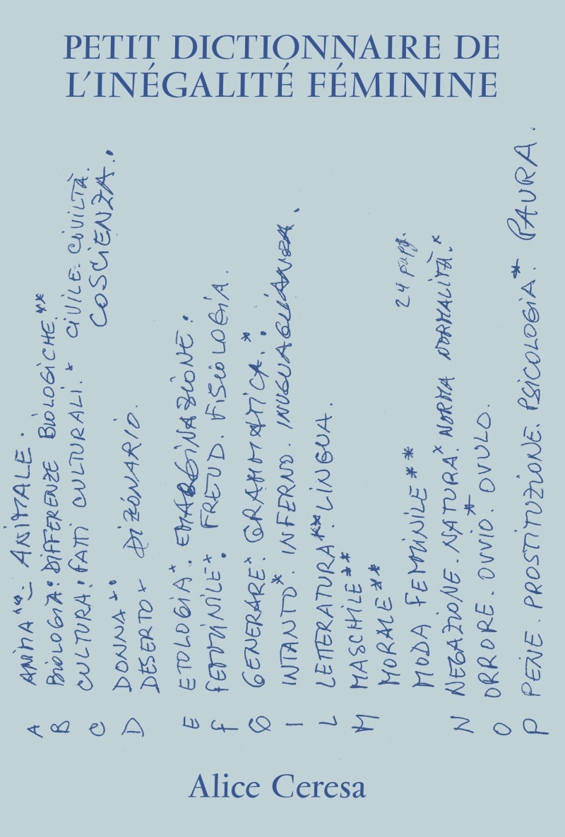Petit dictionnaire de l'inégalité féminine