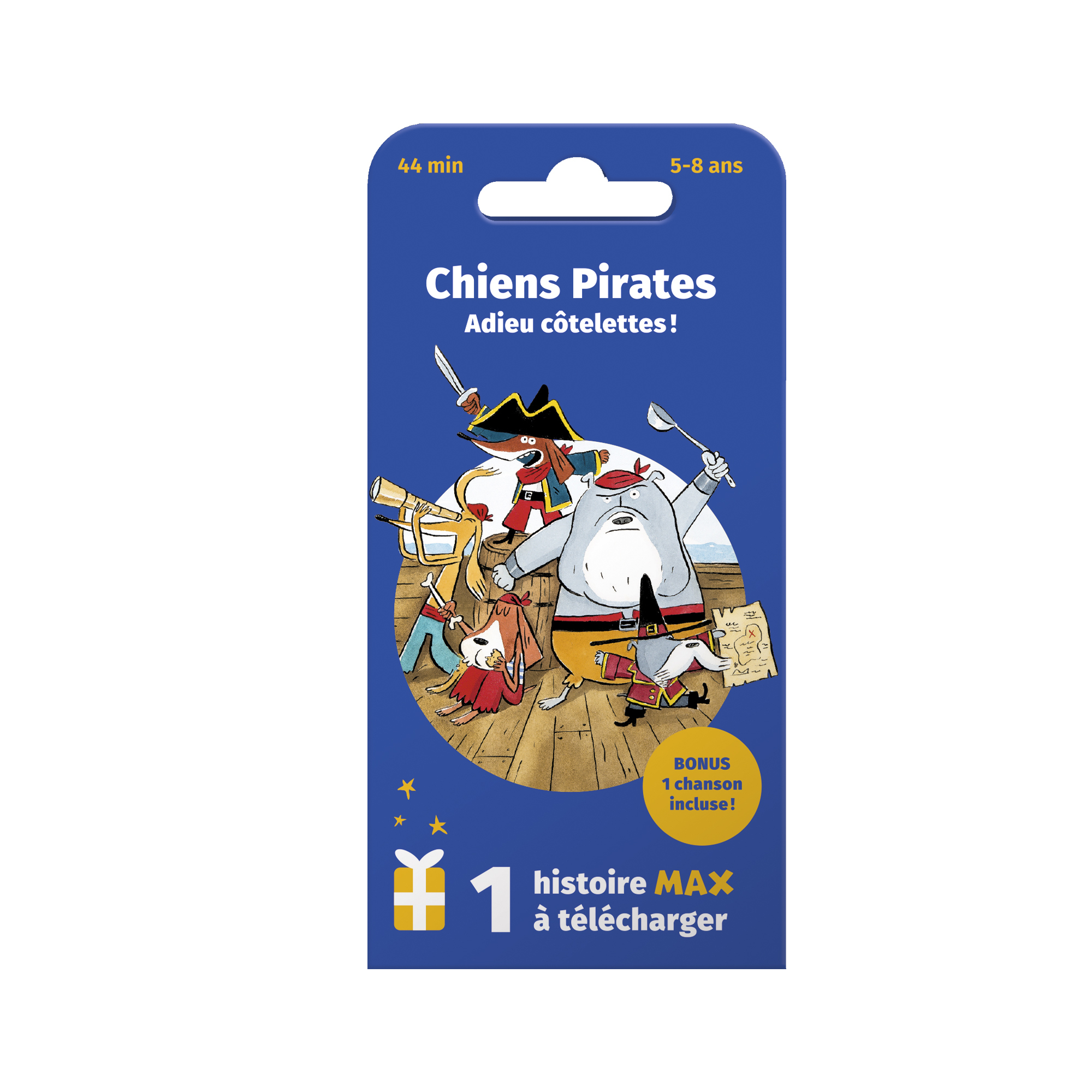 MAX - Carte Chiens Pirates - Adieu côtelettes ! - La Boîte à Histoires