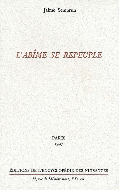 L' Abîme se repeuple