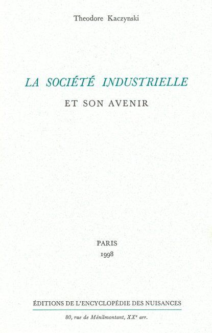 La Société industrielle et son avenir