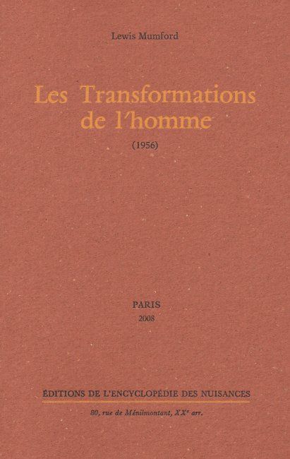 Les Transformations de l'homme