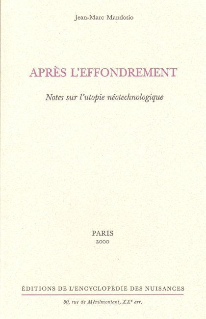 Après l'affondrement