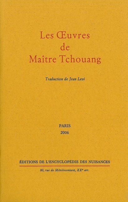 Les Œuvres de Maître Tchouang