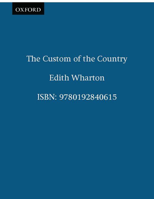 The custom of the country
