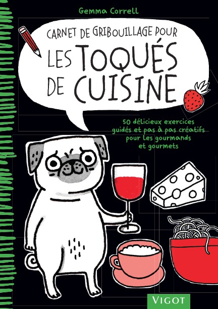 Carnet de gribouillage pour les toques de cuisine
