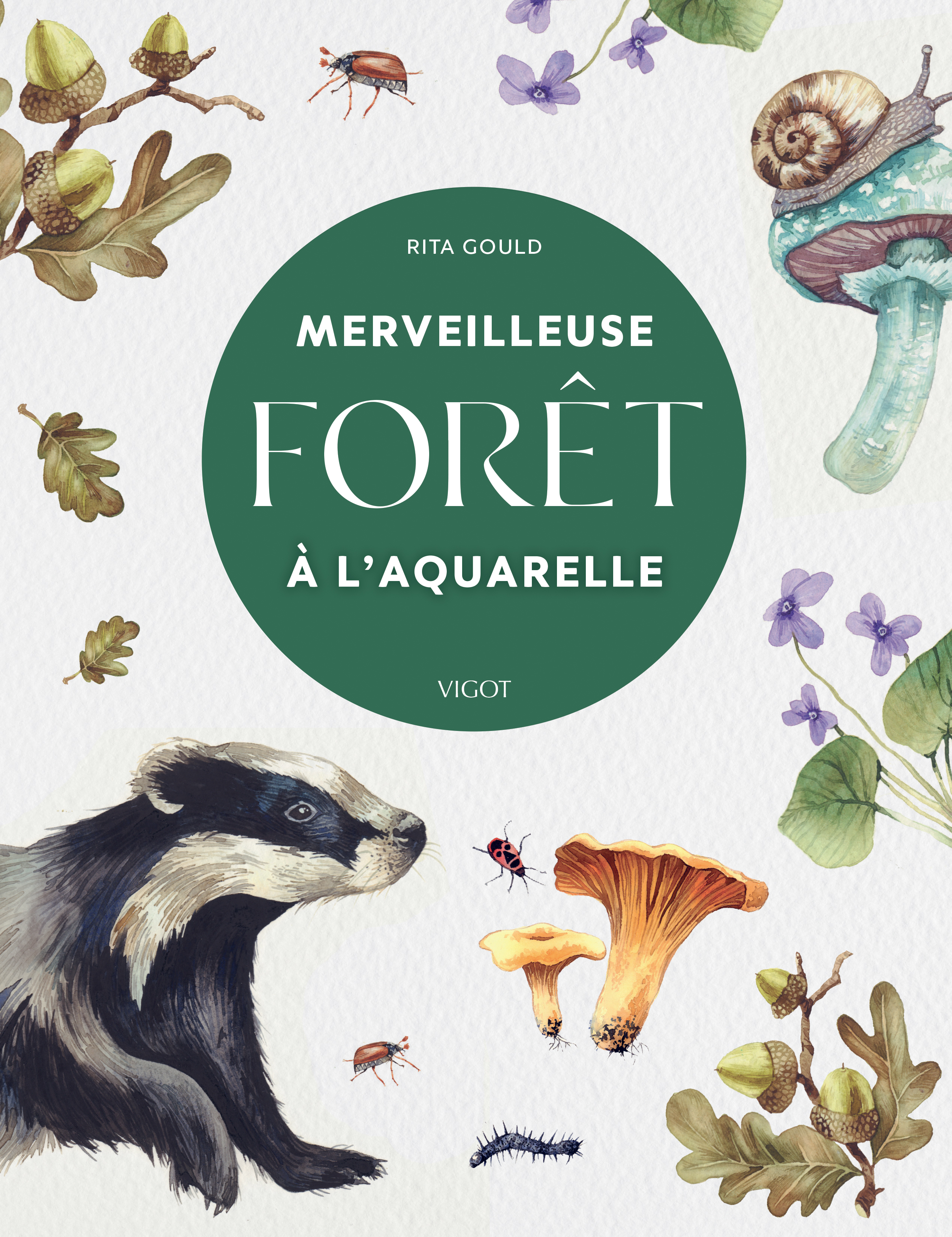 Merveilleuse forêt à l'aquarelle