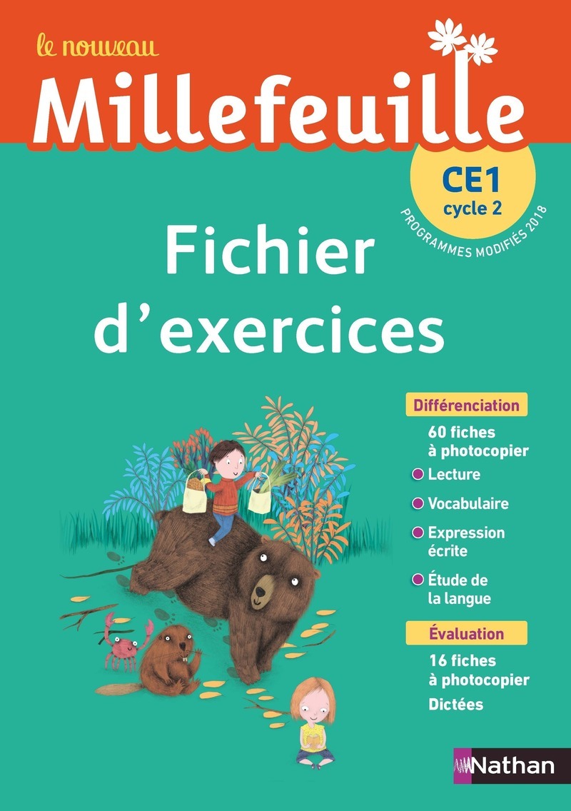 Nouveau Millefeuille Fichier à photocopier CE1 2019