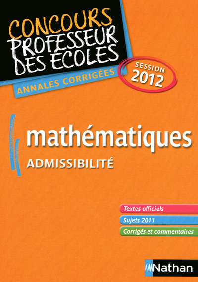 MATHS CRPE 2012 (ADMISSIBILITI)