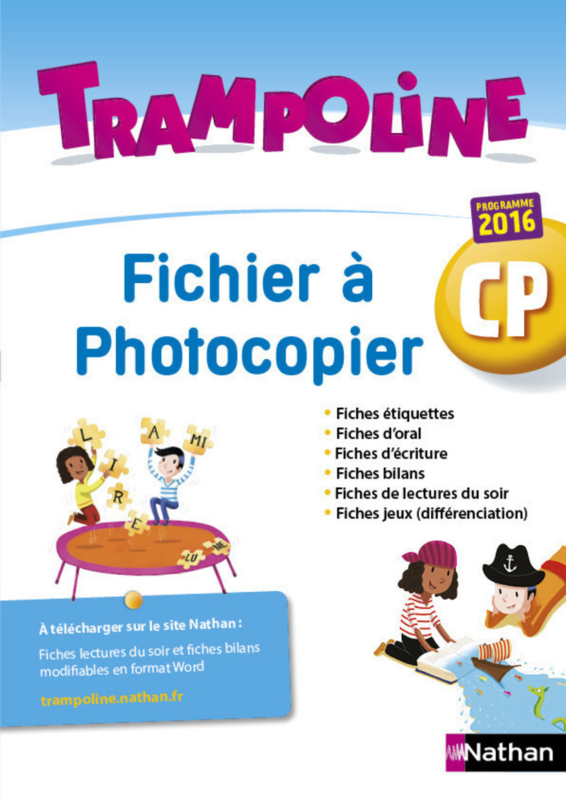 Trampoline Fichier à photocopier CP Programme 2016