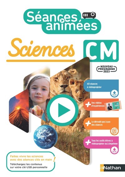 Séances animées - Sciences CM - Guide + 40 séances à vidéoprojeter