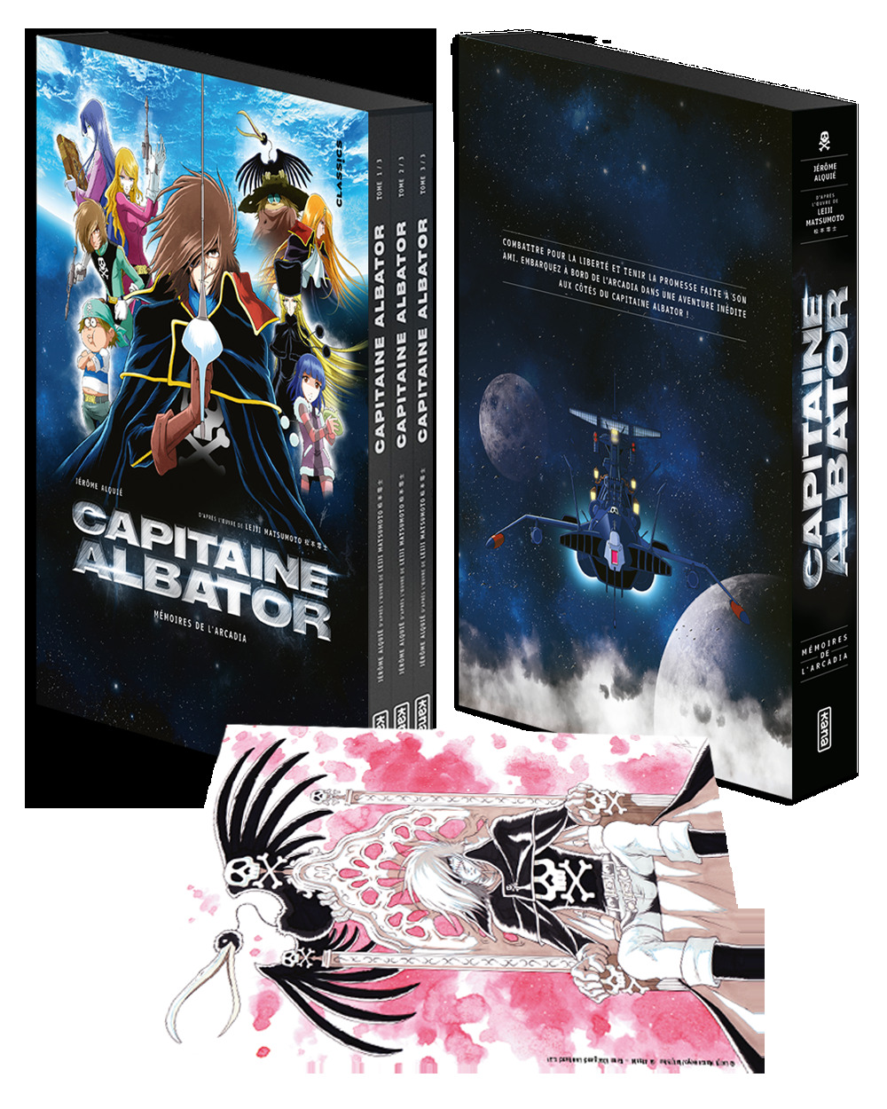 Coffret Capitaine Albator - Mémoires de l'Arcadia nouvelle édition intégrale + ex libris