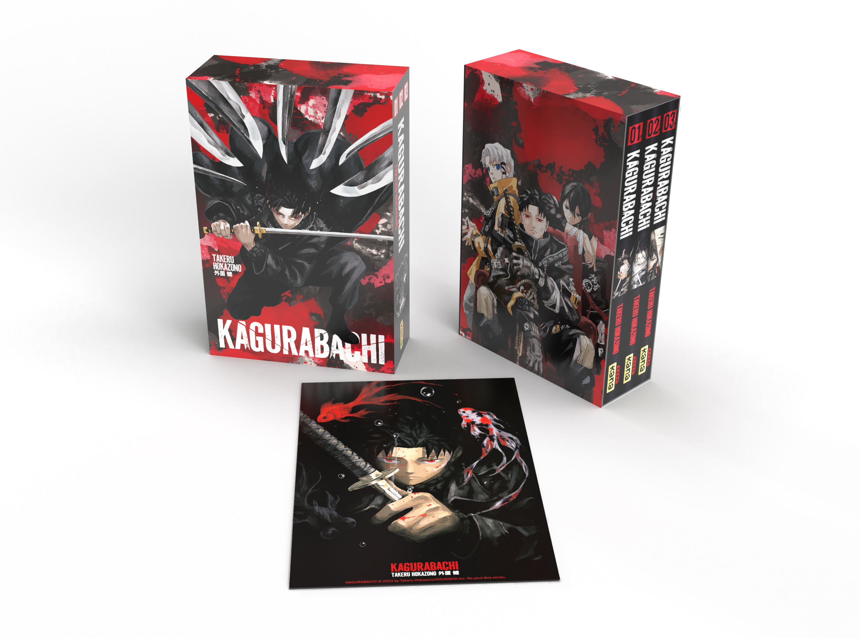 Coffret Kagurabachi T 1 - 2 - 3 + Ex-libris
