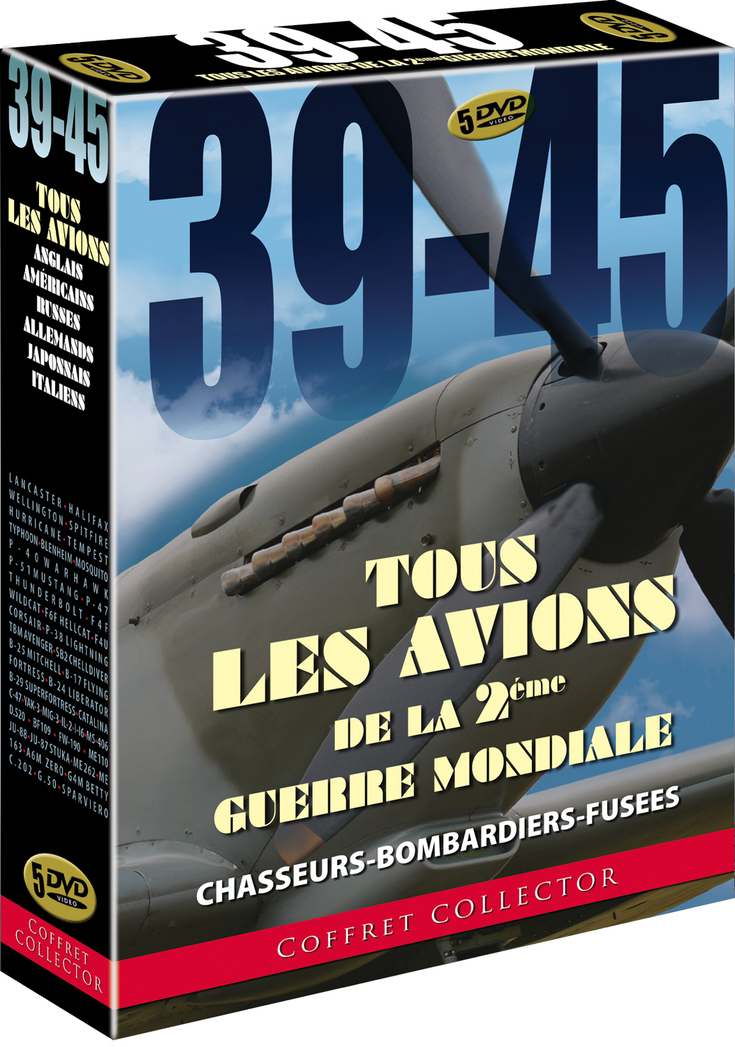 39/45 LES AILES DE LA GUERRE - 5 DVD