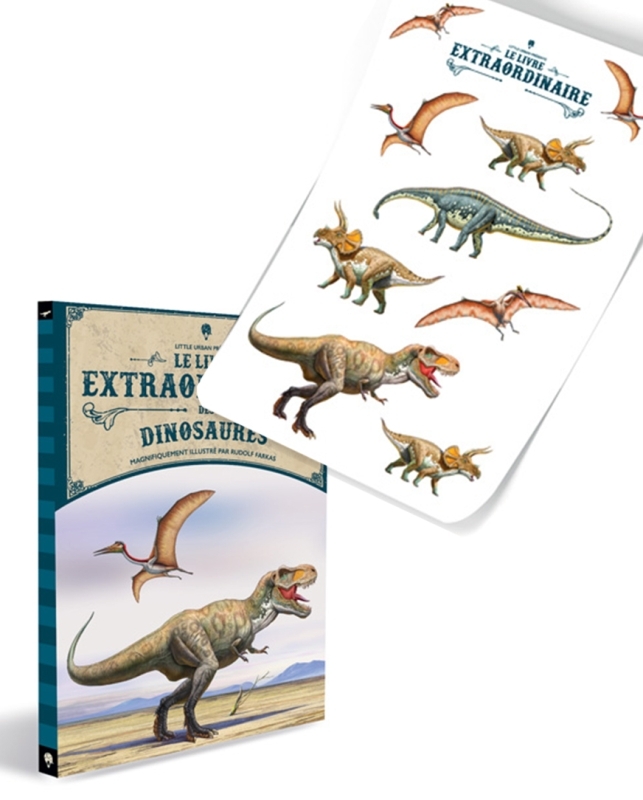 Pack Livre extraordinaire des dinosaures + stickers