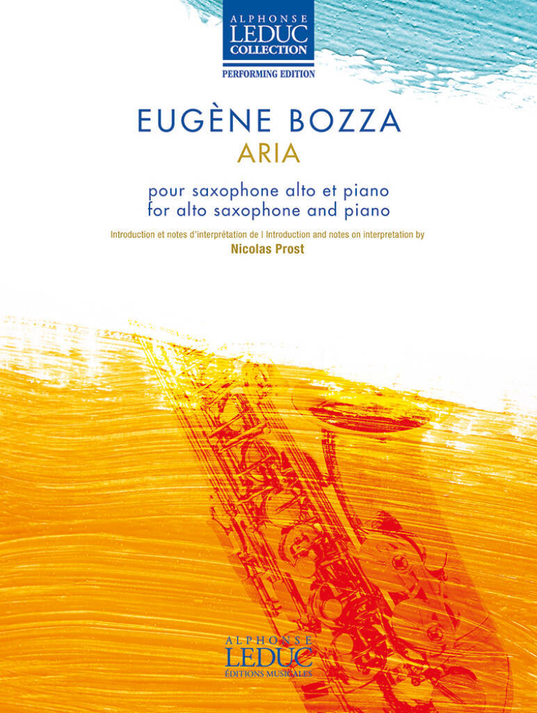 EUGENE BOZZA : ARIA - POUR SAXOPHONE ET PIANO (SAXOPHONE ALTO ET PIANO)