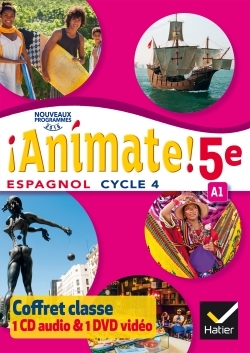 Animate Espagnol 5e éd. 2016 - Coffret CD Audio DVD