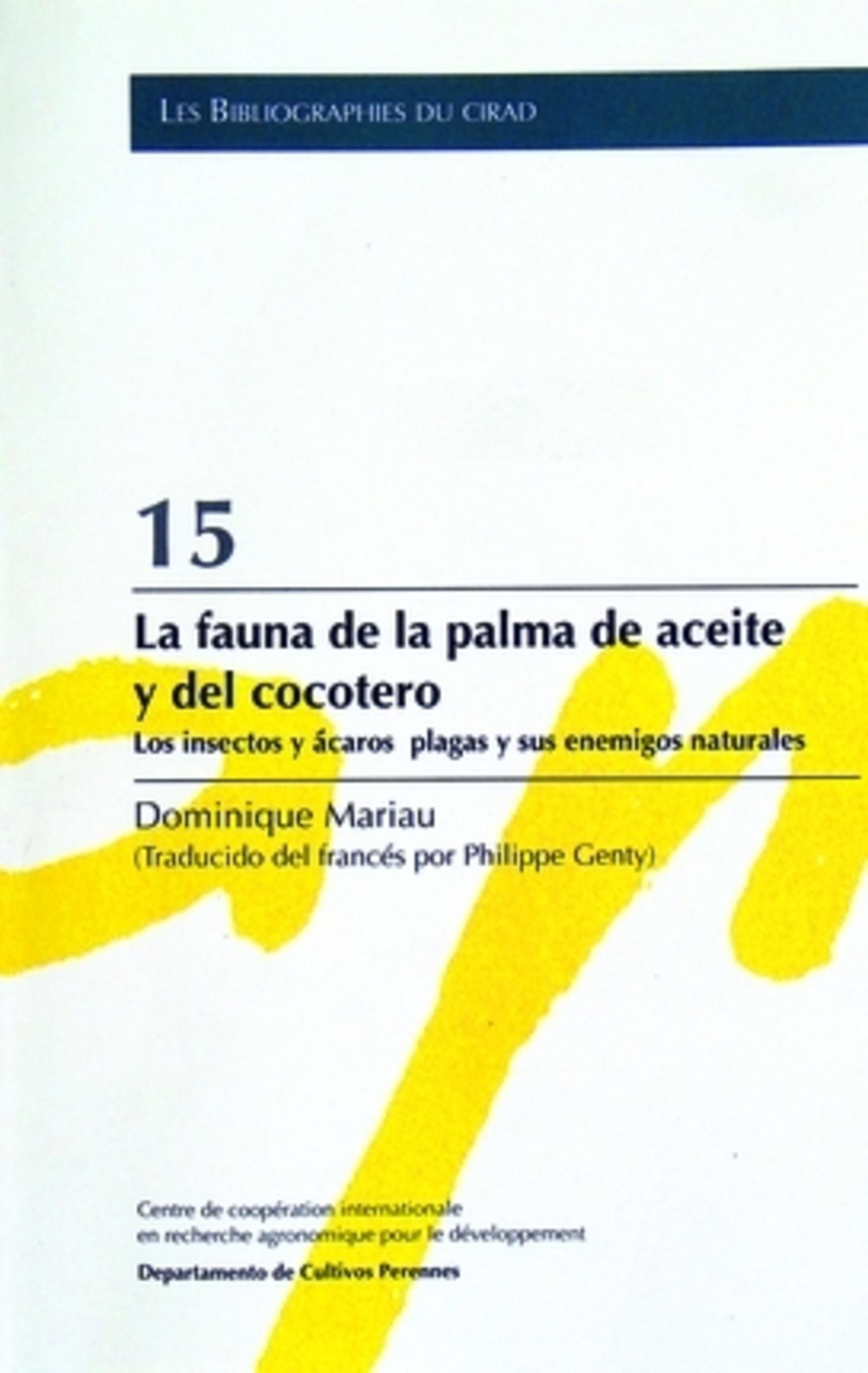 15. La fauna de la palma de aceite y del cocotero
