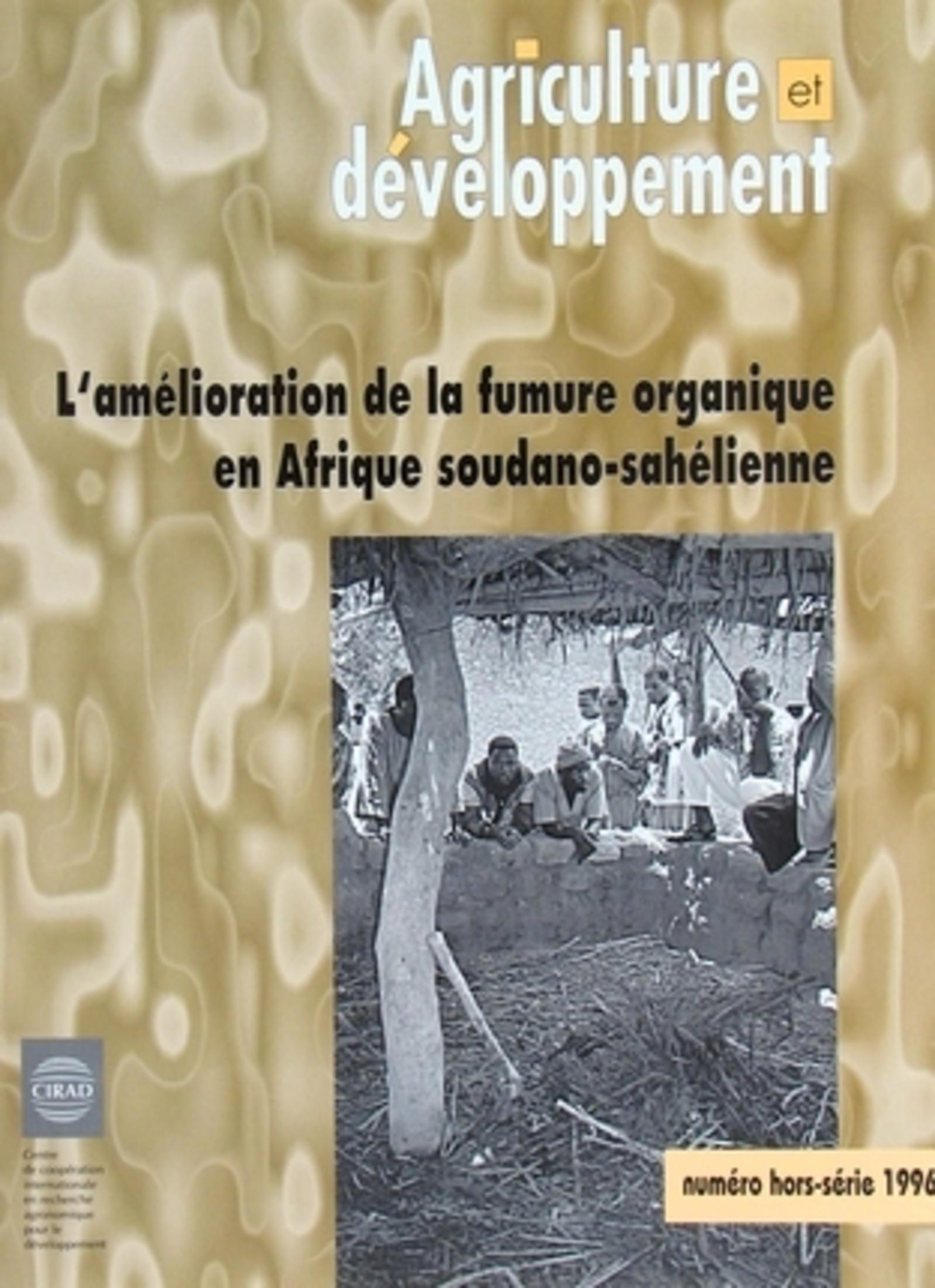 L'amélioration de la fumure organique en afrique soudano-sahélienne