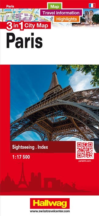 PARIS 3 IN 1 CITY MAP