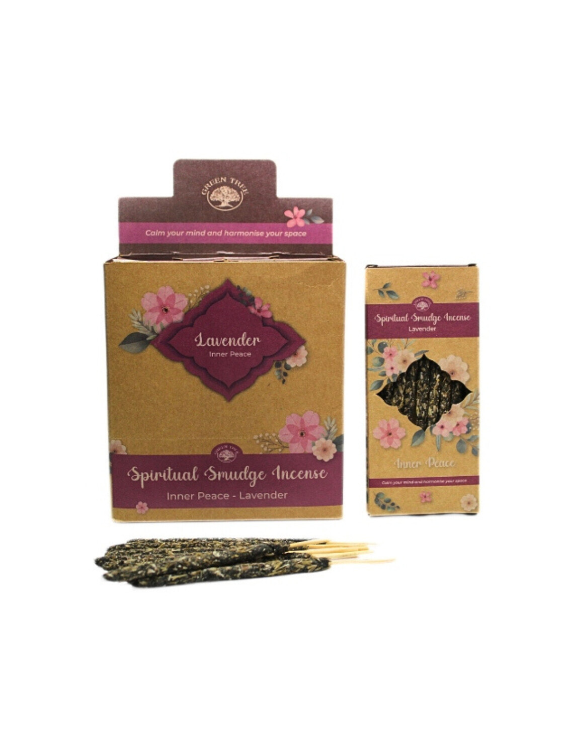 Encens Green Tree Smudge - Paix Intérieure - Lavande