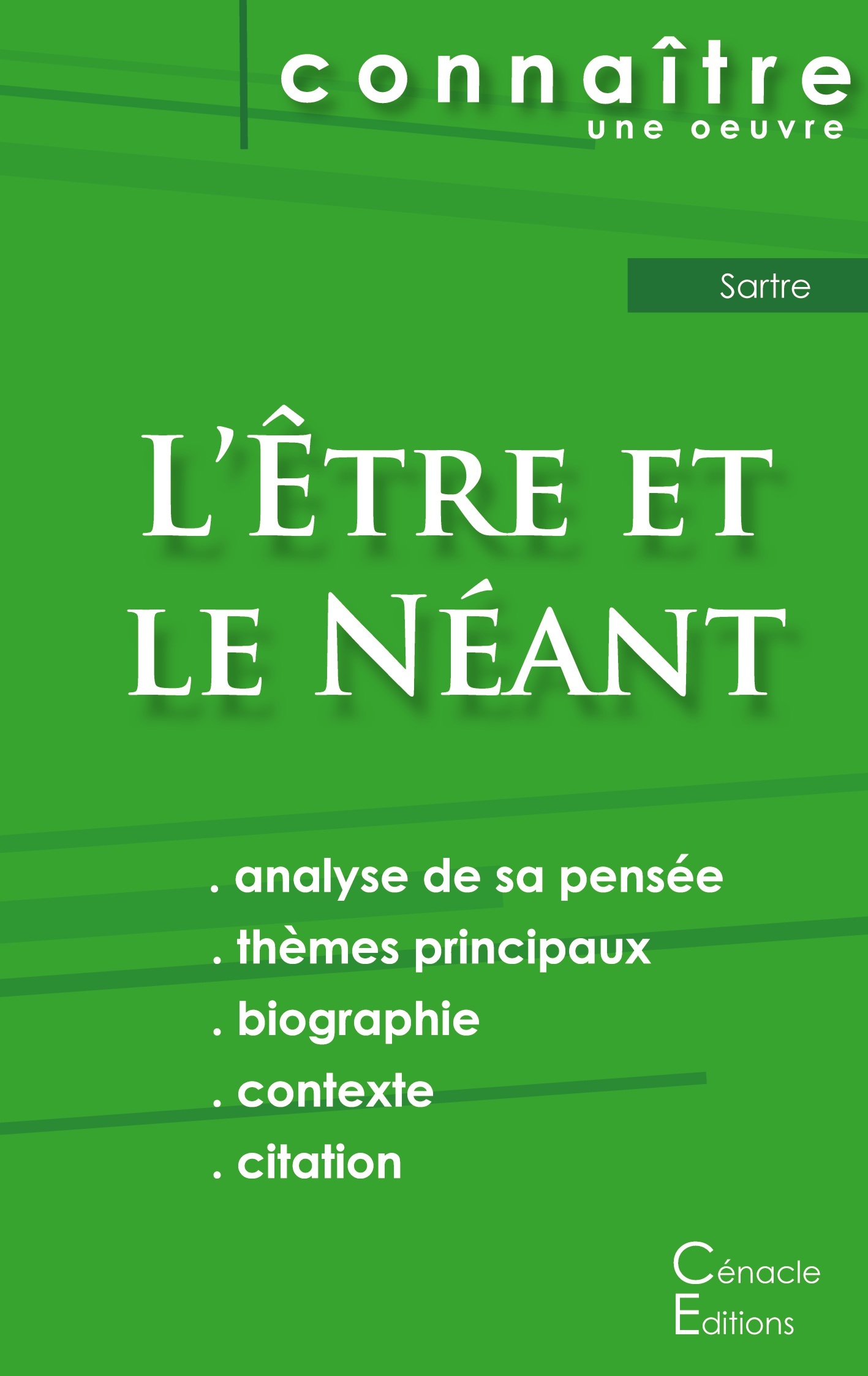 Fiche de lecture L'Être et le Néant de Jean-Paul Sartre (Analyse philosophique de référence et résumé complet)
