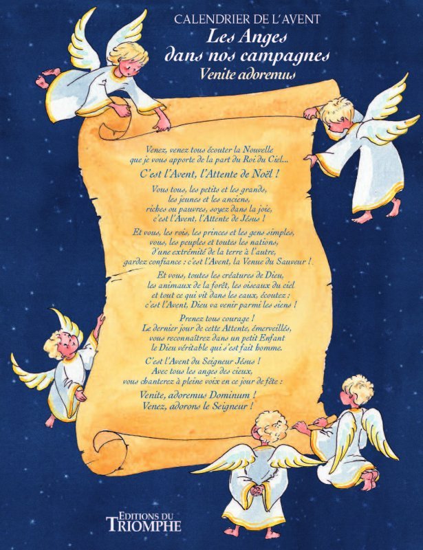 Calendrier de l'Avent - Les Anges dans nos campagnes  Venite adoremus