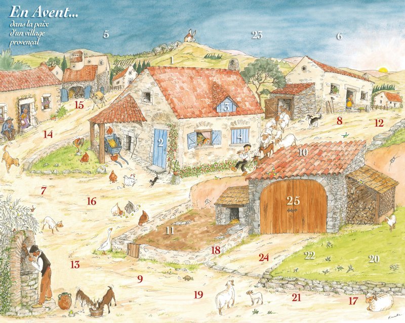 Calendrier de l'Avent - En Avent... dans la paix d'un village provençal