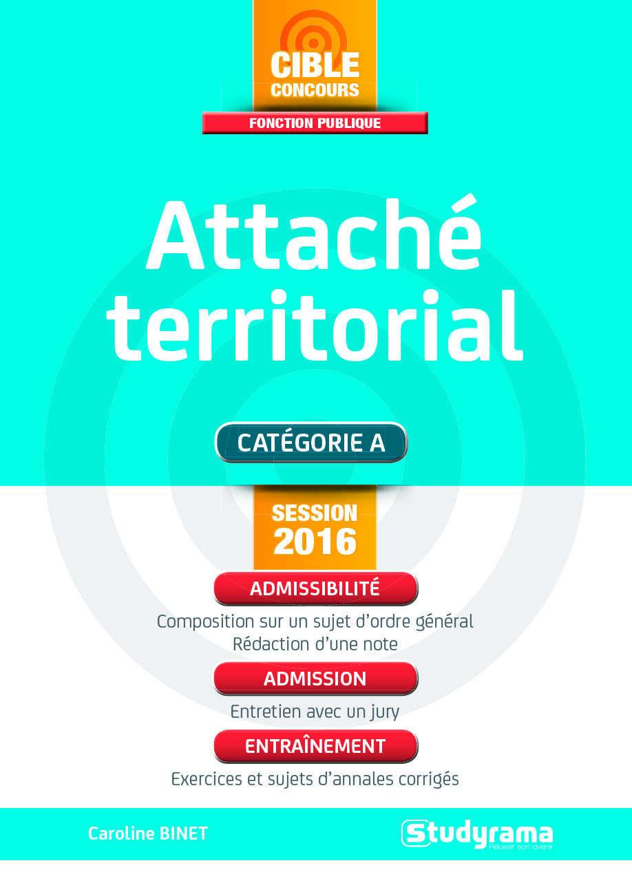 Attaché territorial - Catégorie A - Session 2016