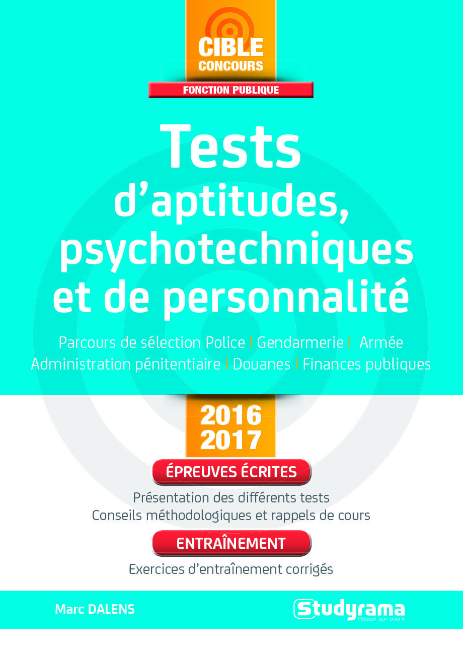 Tests d'aptitudes psychotechniques et de personnalité