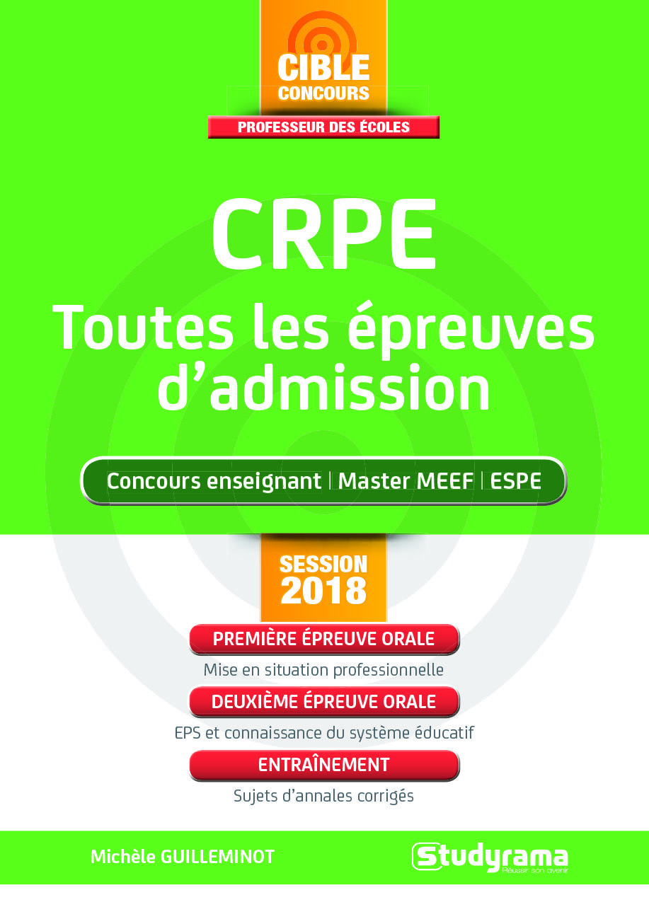 Crpe toutes les épreuves d'admission