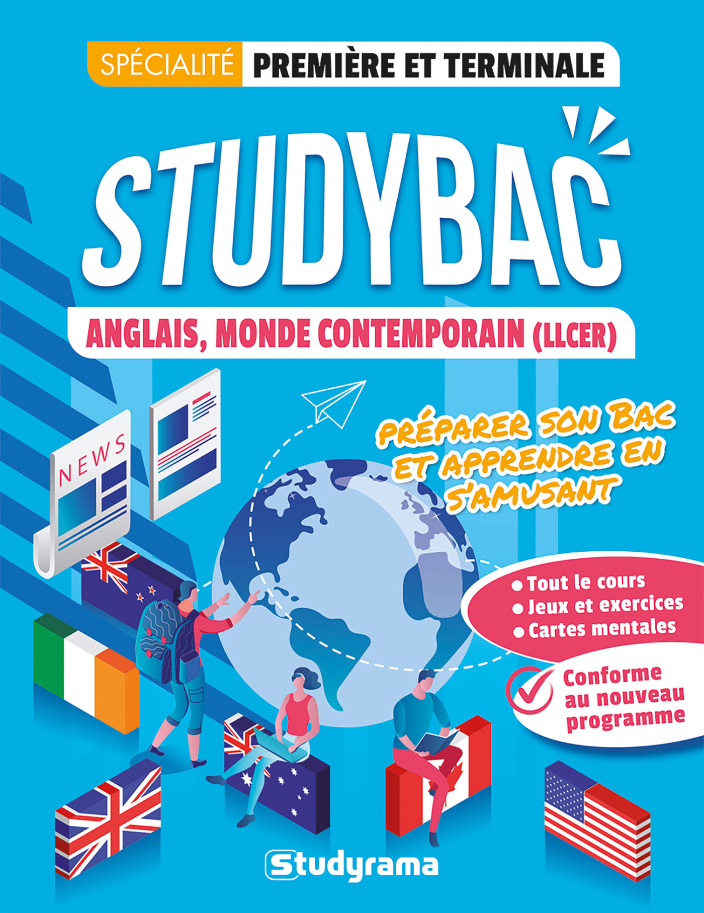 Cahier Studybac - Anglais, Monde contemporain _ première et terminale - spécialité