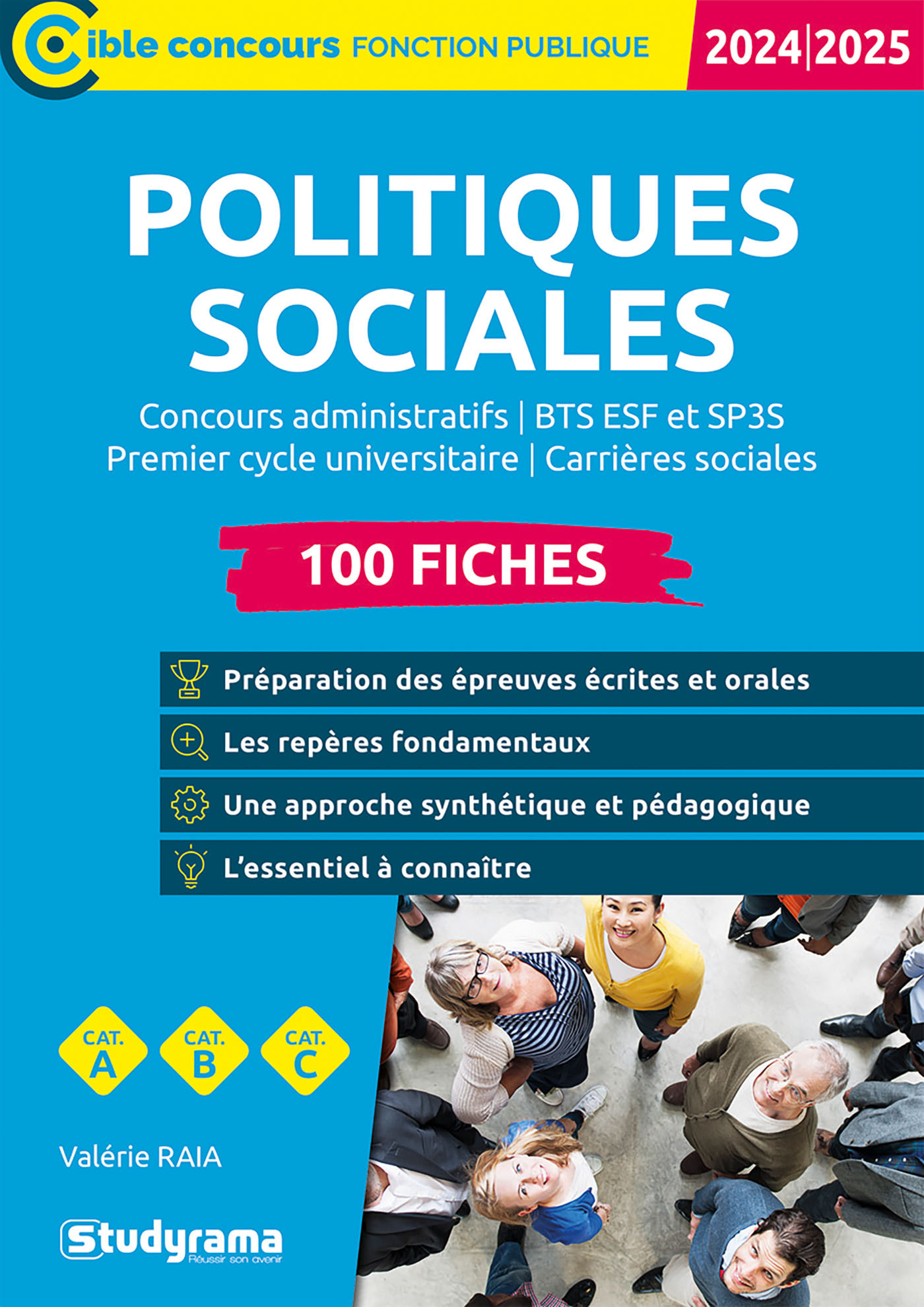 Politiques sociales – 100 fiches (Catégories A, B et C – Édition 2024-2025)