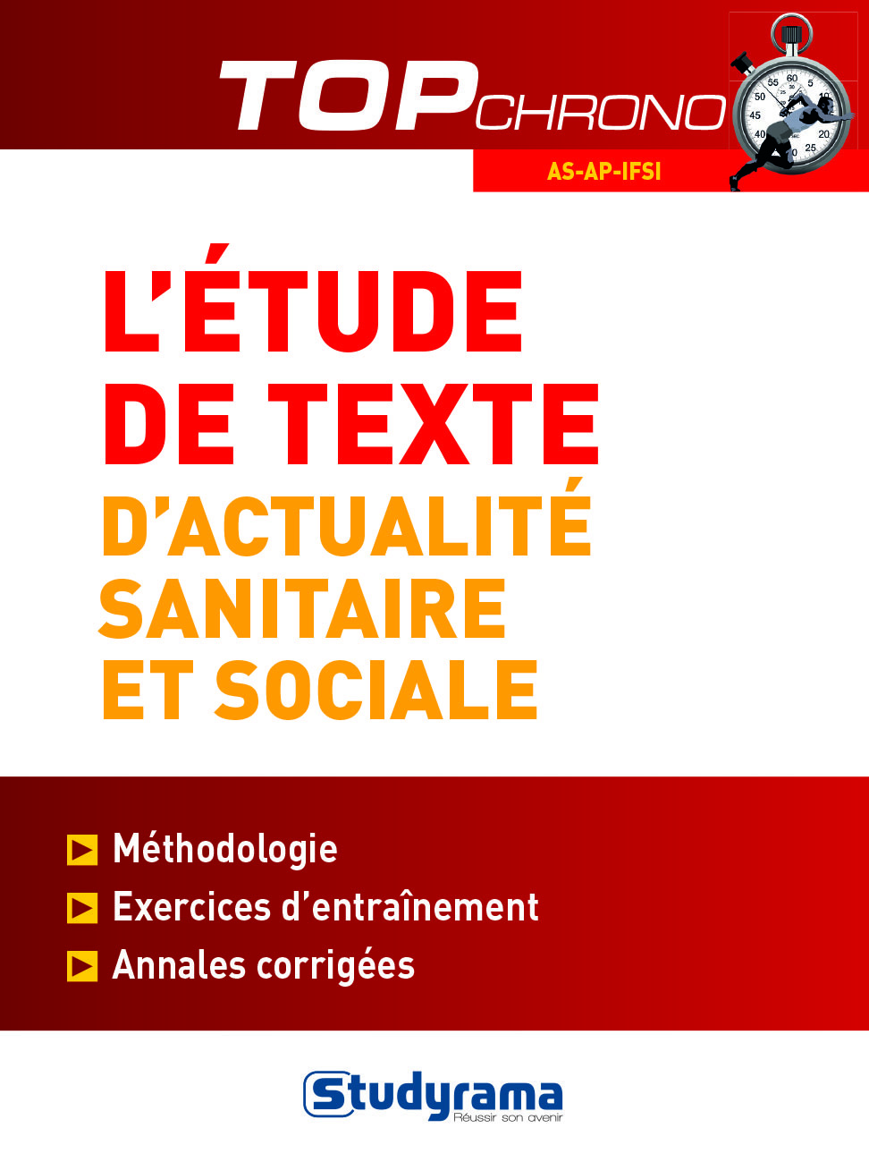 L'étude de texte d'actualité sanitaire et sociale