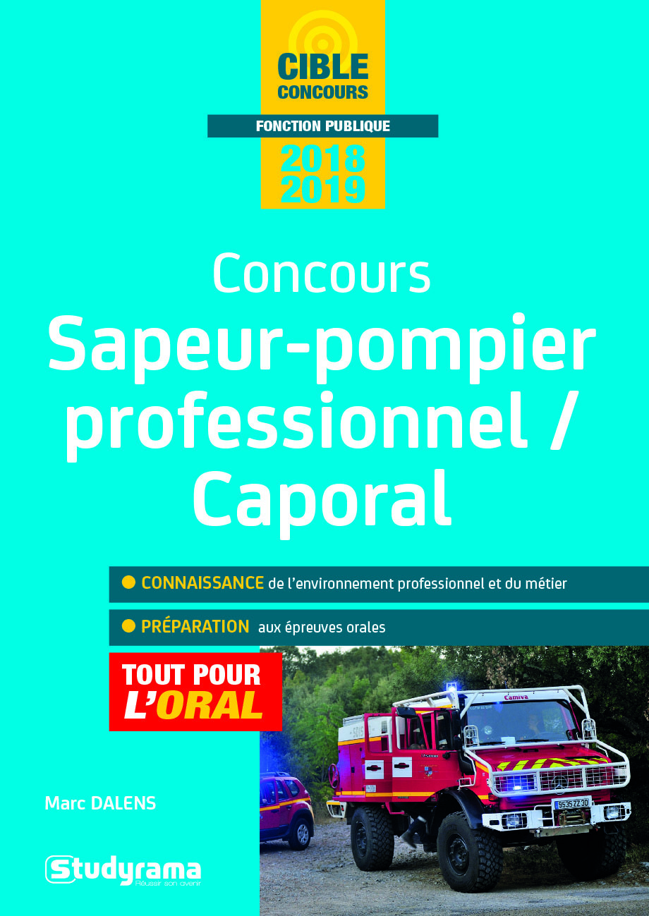 Concours sapeur-pompier professionnel / caporal 2018-2019