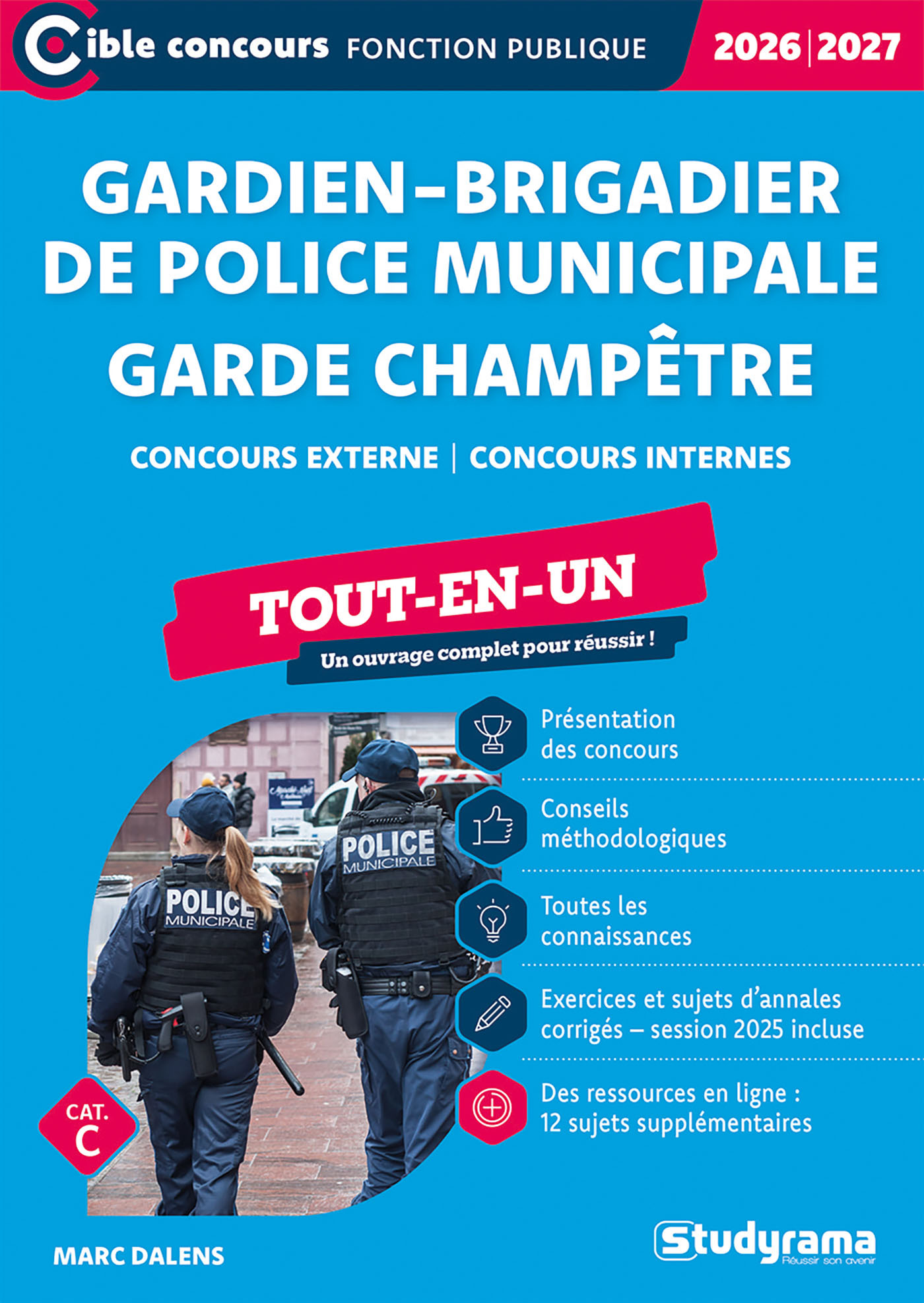 Gardien-brigadier de police municipale – Garde champêtre (Catégorie C – Concours 2026-2027)