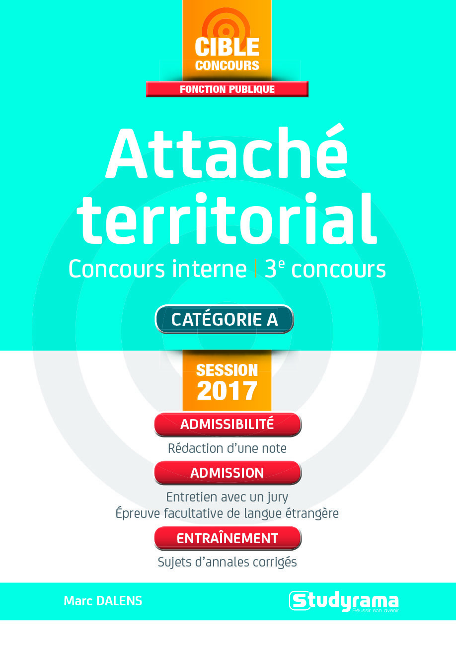 Attaché territorial - Concours interne 3e concours