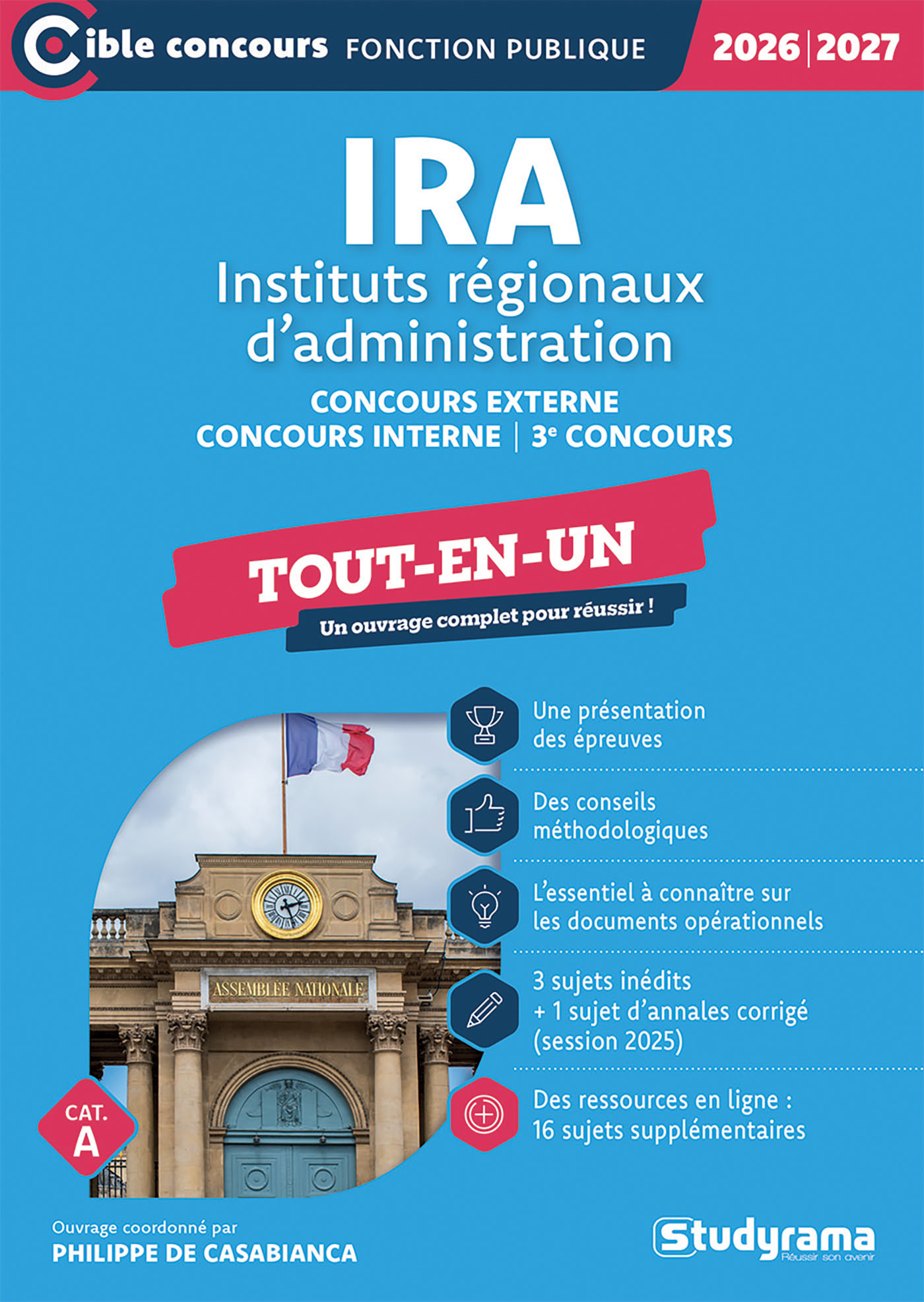 Concours des IRA – Tout-en-un (Catégorie A – Concours 2026-2027)